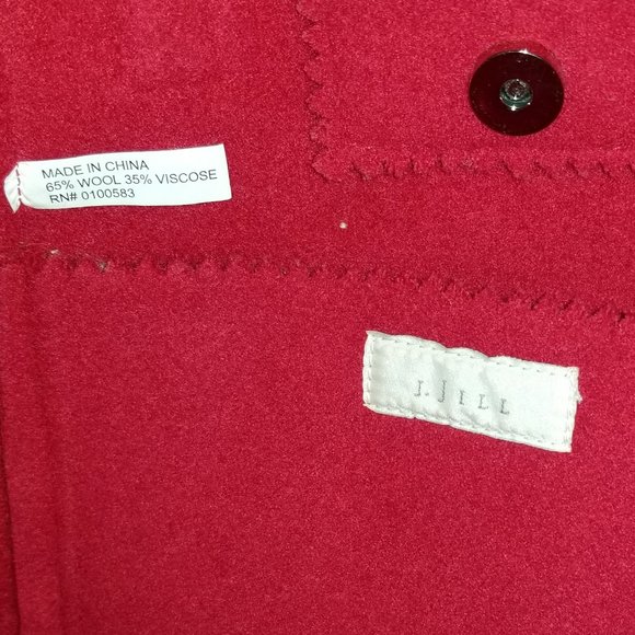 J Jill Wool Shoulder Tote Bag, Red - Picture 9 of 13